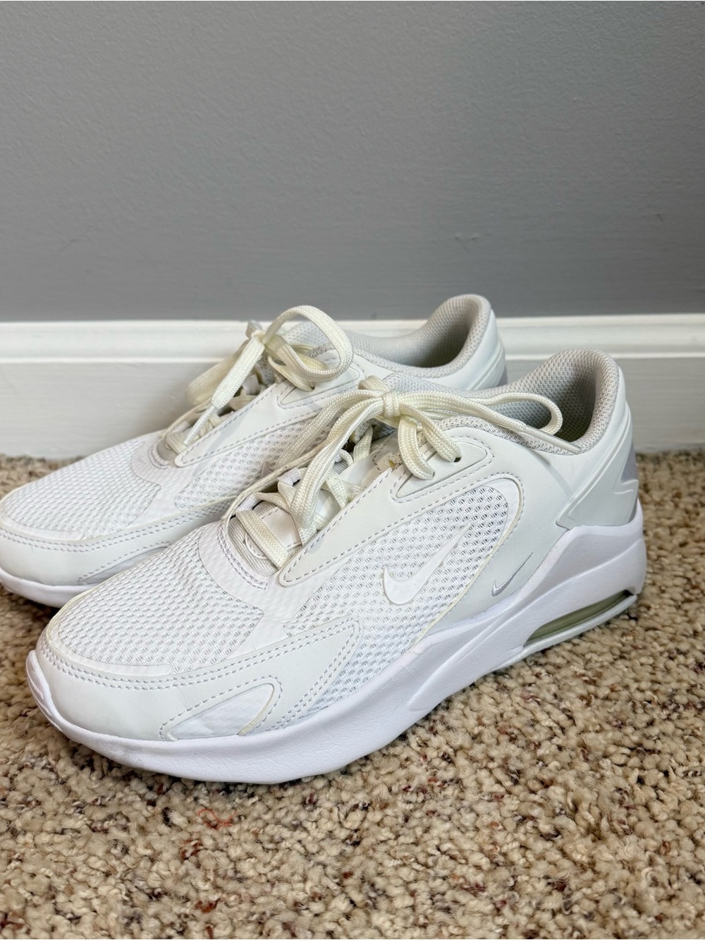 Nike White Air Max Bolt Sneakers